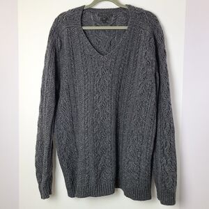 John Varvatos Luxe Wool blend cable knit sweater, XXL (PTP  24 in)